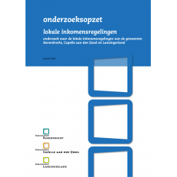 Onderzoeksopzet lokale inkomensregelingen